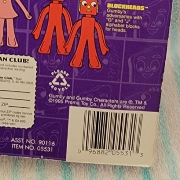 Vintage 1995 The Adventures of Gumby & Friends Bendable Gumby and Pokey - Picture 6 of 6